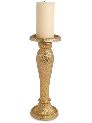 Julia Knight Florentine 14.5" Candle Holder In Gold