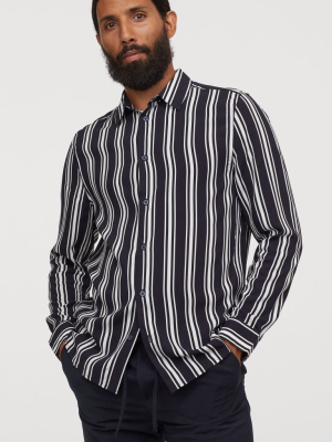 Slim Fit Viscose Shirt