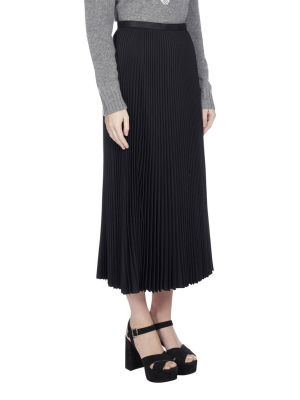 Prada Pleated Twill Skirt