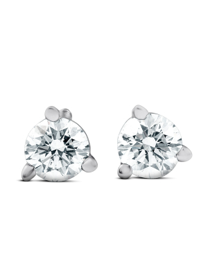 Pompeii3 1/4ct Lab Created Diamond Studs 14k White Gold