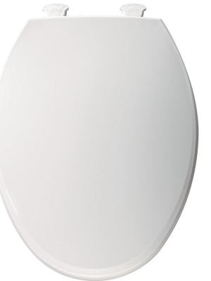 Bemis 1800ec Elongated Plastic Toilet Seat With Easy-clean & Change® Hinge