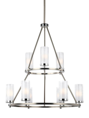 Jonah Collection 9 - Light Two Tier Chandelier