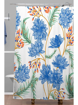 83 Oranges Good Will Shower Curtain Blue - Deny Designs