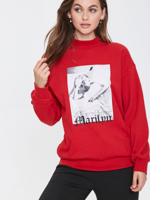 Marilyn Monroe Mock Neck Sweatshirt