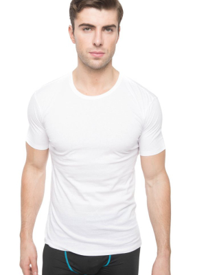 Members Only Men's 3pk Cotton Crew Neck T-shirt - White