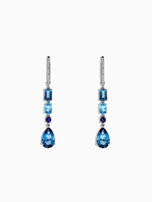 Effy 14k White Gold Multi Gemstone Earrings, 8.64 Tcw