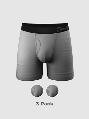 The Christian Grey | Ball Hammock® Pouch Underwear With Fly 3 Pack