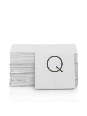 Monogram Hand Towel, Q (set Of 50)