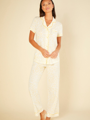 Short Sleeve Top And Pant Pajama Set