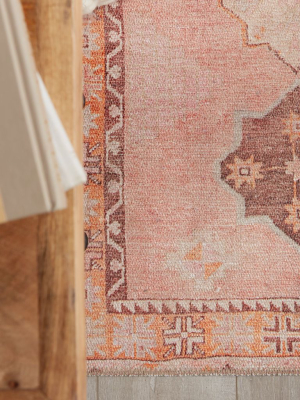 Blu Home Kairos Rug - Medallion Pink/orange