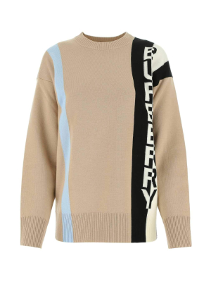 Burberry Logo Jacquard Sweater