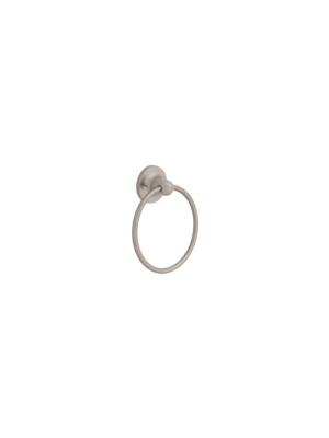 Franklin Brass 127775 6 3/8" Diameter Contemporary Towel Ring - Satin Nickel