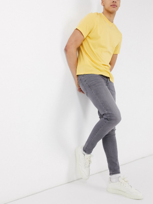 New Look Skinny Jeans In Gray Wash