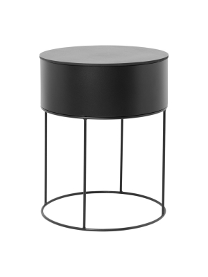 Plant Box Round Side Table