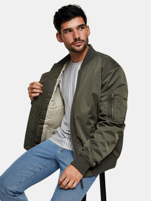 Khaki Ma1 Bomber Jacket