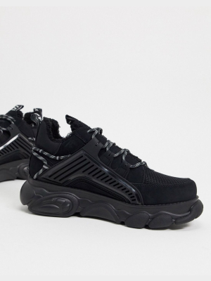 Buffalo Vegan Hiker Sneakers In Black