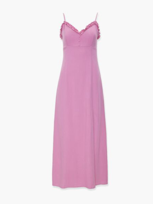 Ruffle-trim Maxi Dress