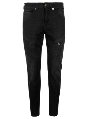 Neil Barrett Logo Patched Slim-fit Jeans