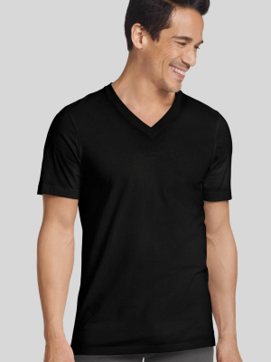 Jockey Generation™ Men’s Stay New Cotton 3+1 Bonus Pack V-neck T-shirt