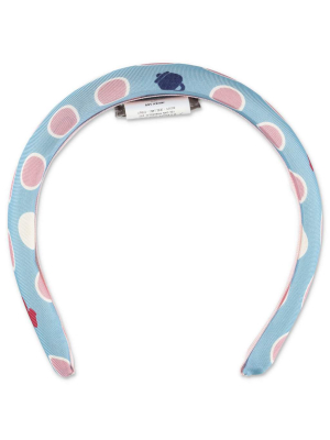 Simonetta Polka Dot Printed Headband