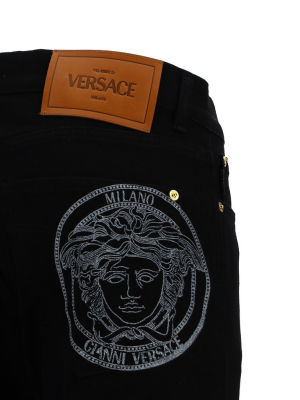 Versace Medusa Motif Jeans