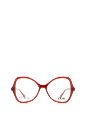 Chloé Eyewear Butterfly Frame Glasses