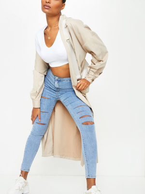 Prettylittlething Vintage Wash Rip Distressed...