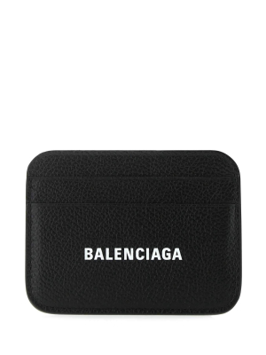 Balenciaga Cash Logo Print Cardholder