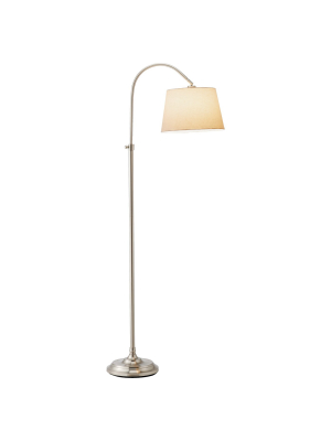 55" X 62" 3-way Bonnet Floor Lamp Silver - Adesso