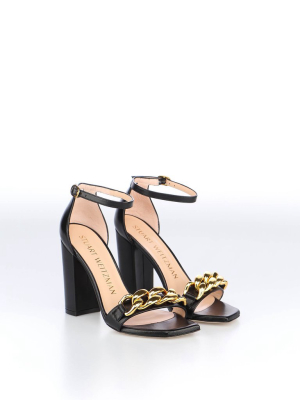 Stuart Weitzman Amelina Chain-detailed Sandals