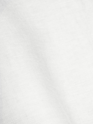 Two Tone Stonewashed Linen Bedding Col. White