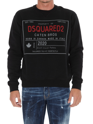 Dsquared2 Graphic Printed Crewneck Sweatshirt