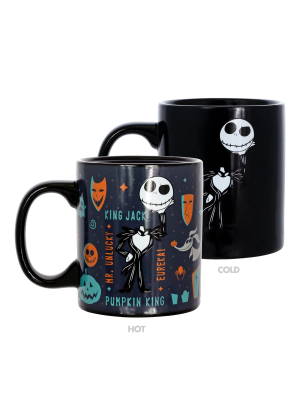 Seven20 Nightmare Before Christmas Heat Reveal King Jack 11oz Ceramic Coffee Mug