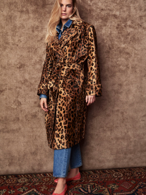 Be Fear Wait Printed Cotton-blend Velvet Coat