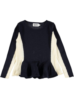 Molo Gilda Knit Top - Dark Navy