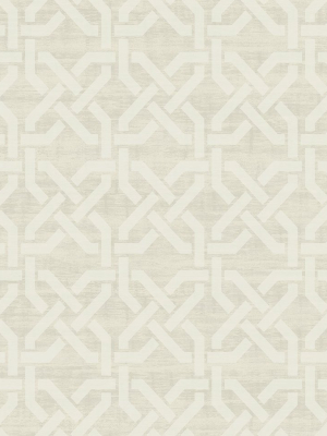 Nouveau Trellis Wallpaper In Sand From The Nouveau Collection By Wallquest