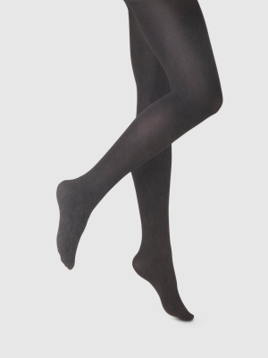 Women's 80d Super Opaque Control Top Tights - A New Day™ Black