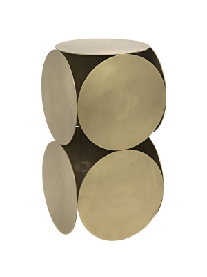 Noir Lola Brass Side Table