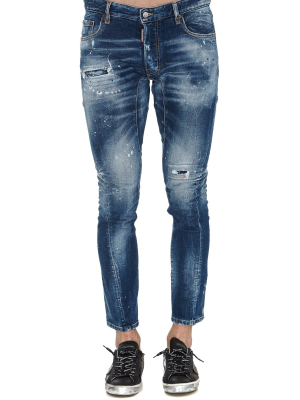 Dsquared2 Distressed Cropped Jeans