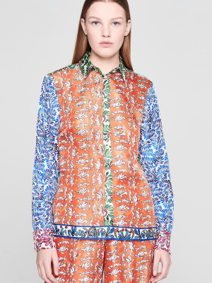 Silk Printed Blouse