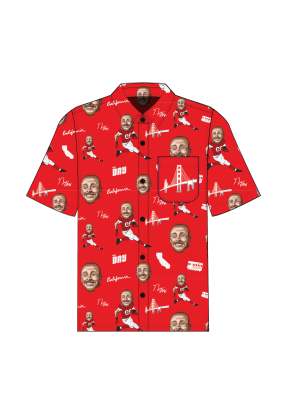 The George Kittle | Red Nflpa Hawaiian Shirt