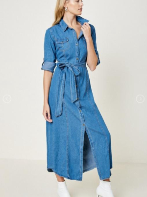 Denim Maxi Dress