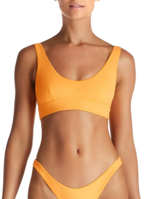 Vitamin A Sienna Ecorib Bikini Tank Top In Sunflower 809t Srb