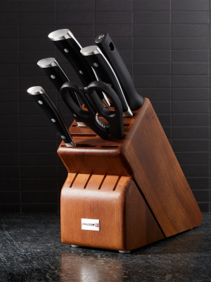 Wusthof ® Classic Ikon 7-piece Walnut Knife Block Set