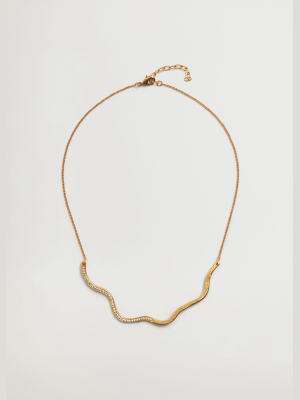 Embossed Asymmetric Necklace