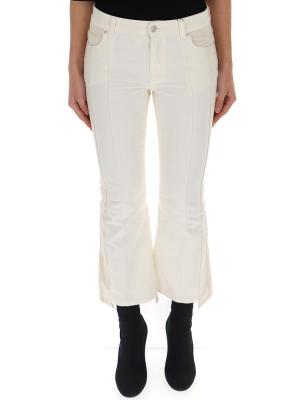 Alexander Mcqueen Flared Cropped Jeans