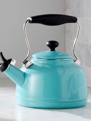 Chantal ® Vintage Aqua Steel Enamel Tea Kettle