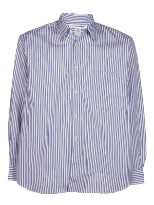 Comme Des Garçons Shirt Striped Classic Collar Shirt