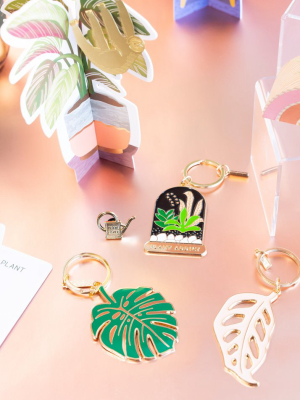 Monstera Leaf Keychains