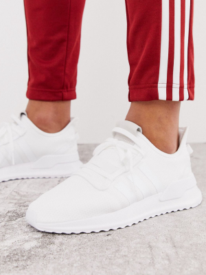 Adidas Originals U-path Run Sneakers In Triple White